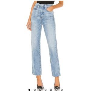 SLVRLAKE Women's High Rise Straight Leg Jeans Tell My Why Wash Size 32 USA